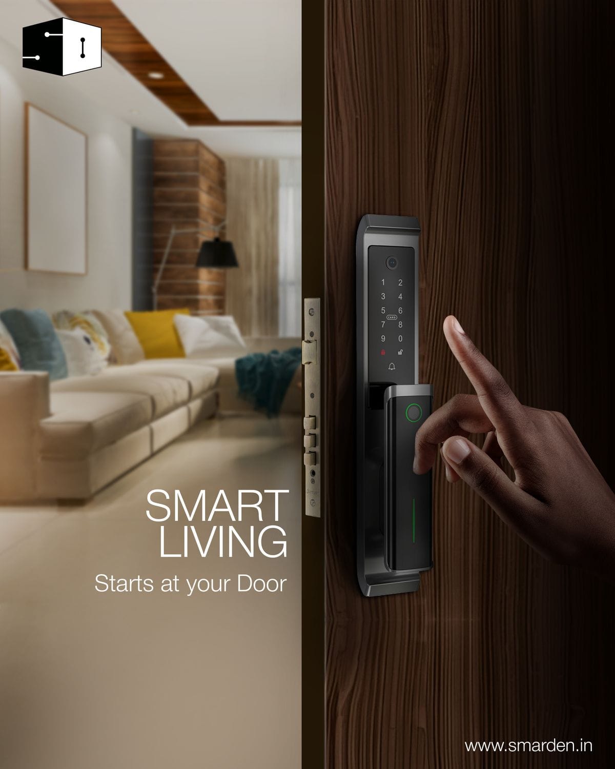Smart security devices installed in a modern South African home