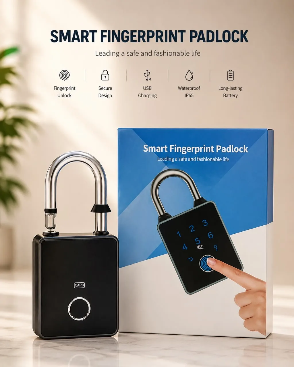 Smart Fingerprint Padlock